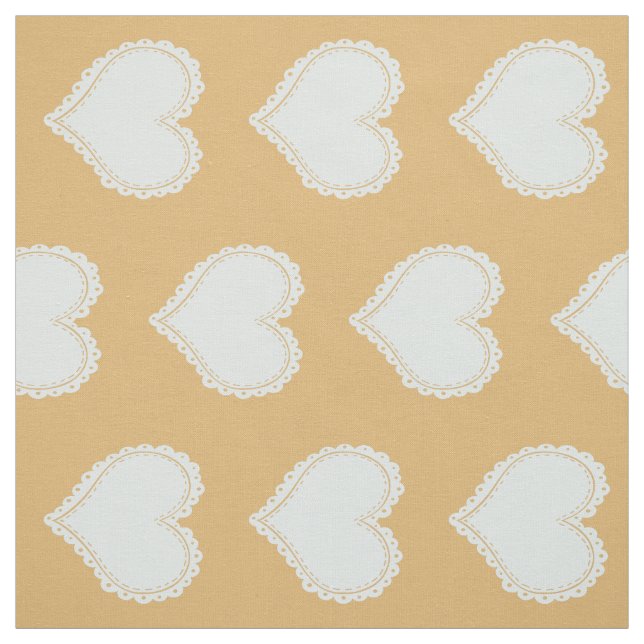 Tecido Padrão de Corações Bonitos (Modelo)