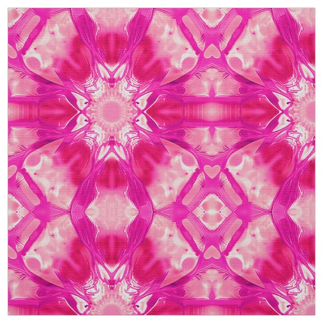 Tecido Padrão de Corante Rosa-Rosa Fuchsia e Pastel (Modelo)