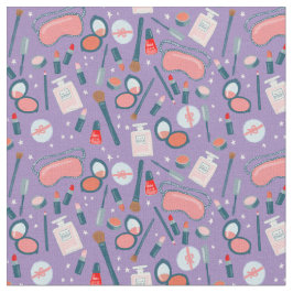 Tecido Padrão de Cosméticos de Maquiagem de Beleza Vintag