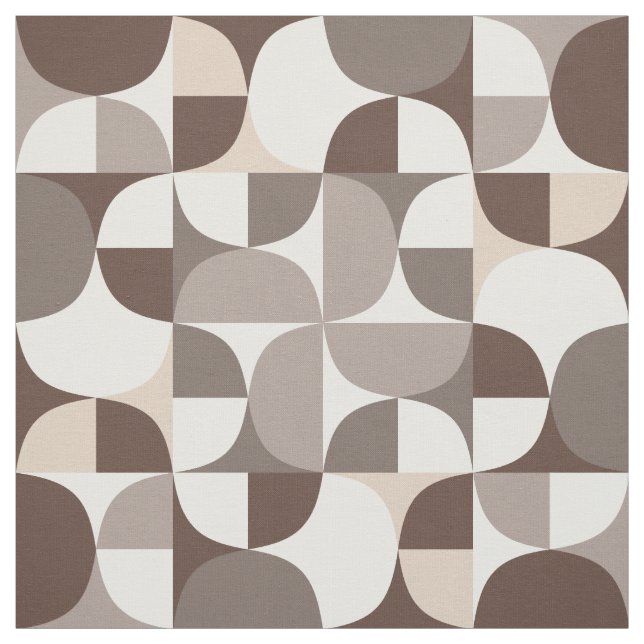 Tecido Padrão de Curvas Geométricas Retroativas - Terra B (Modelo)