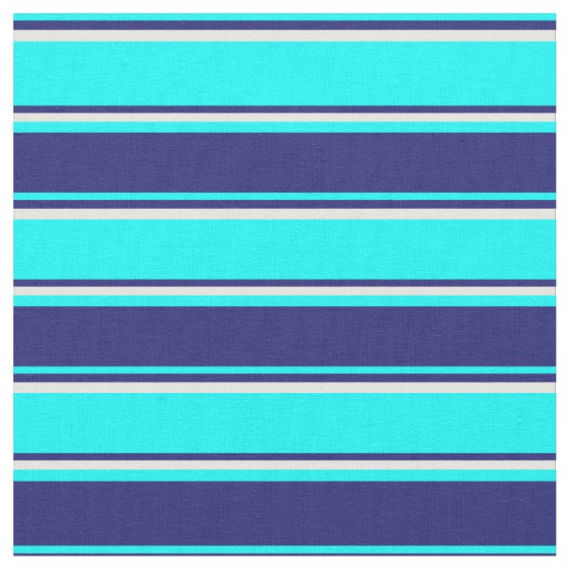 Tecido Padrão de Cyan, Midnight Blue e Mint Cream (Detalhe)