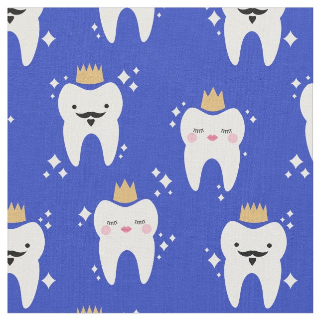 Tecido Padrão de Dente do Rei e da Rainha (Detalhe)