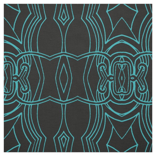 Tecido Padrão de Design de Arte de Linha (Modelo)