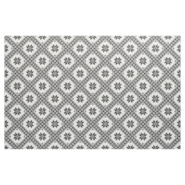 Tecido Padrão de design de ponto transversal original sem (Fat Quarter)