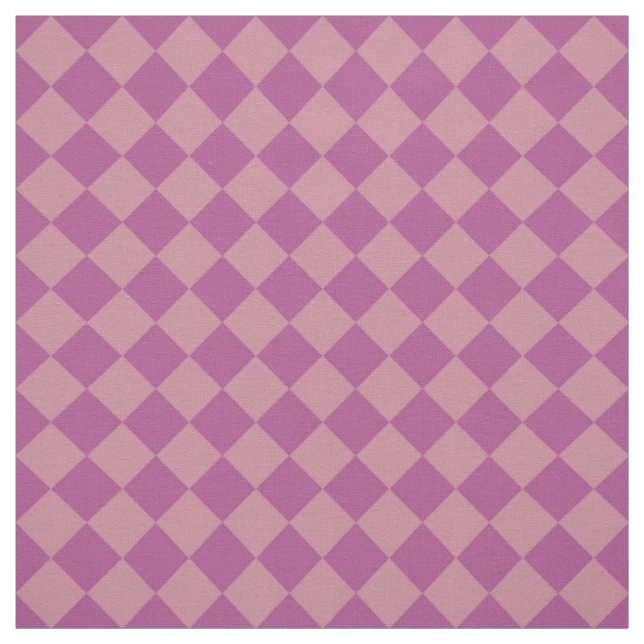 Tecido Padrão de Diamante Xadrez Rosa Roxo (Modelo)