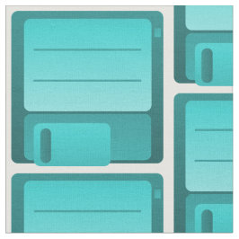 Tecido Padrão de Disquete Teal