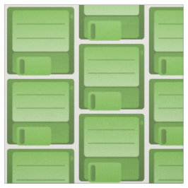 Tecido Padrão de Disquete Verde