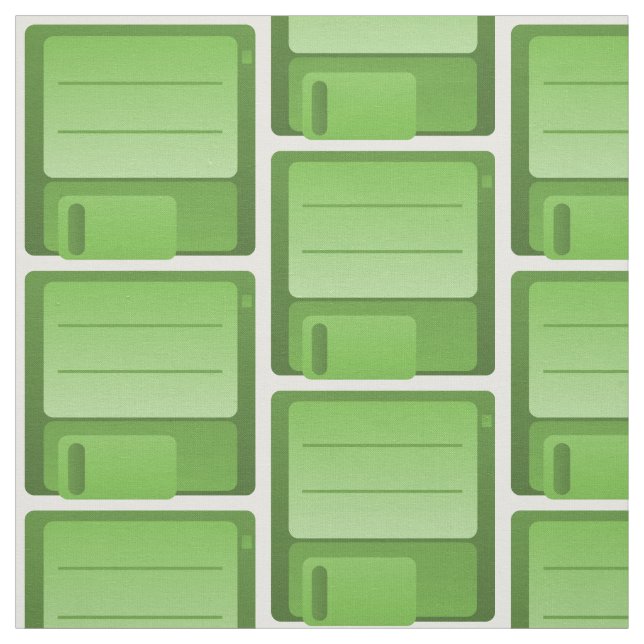 Tecido Padrão de Disquete Verde (Modelo)