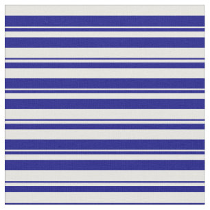 Tecido Padrão de distribuição colorida branco e azul
