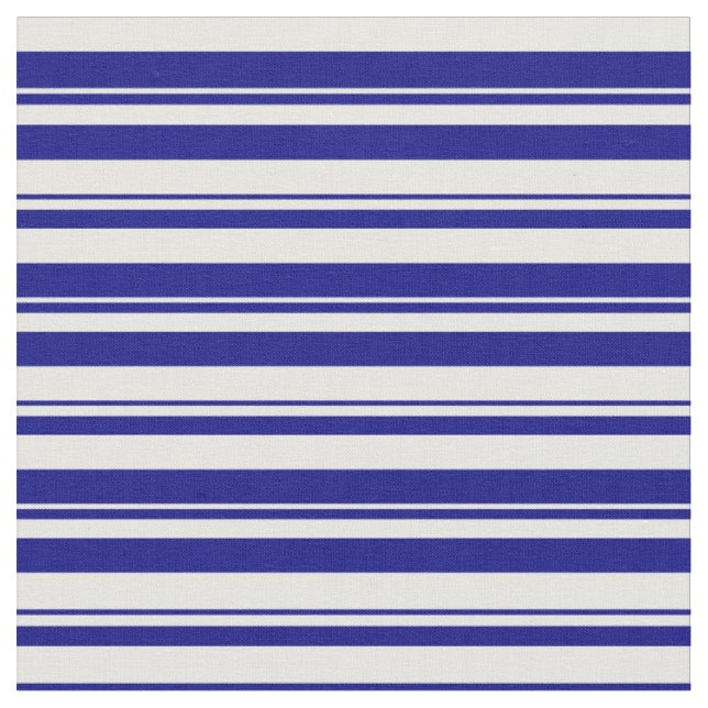 Tecido Padrão de distribuição colorida branco e azul (Detalhe)