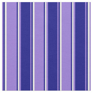 Tecido Padrão de distribuição roxo, azul e branco