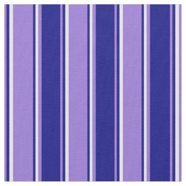 Tecido Padrão de distribuição roxo, azul e branco (Detalhe)