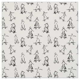 Tecido Padrão de esboço do skater