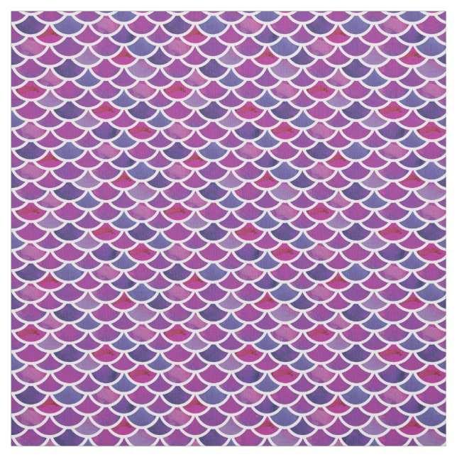 Tecido Padrão de Escala de Sereia dos Tons Rosa-abstrato (Modelo)