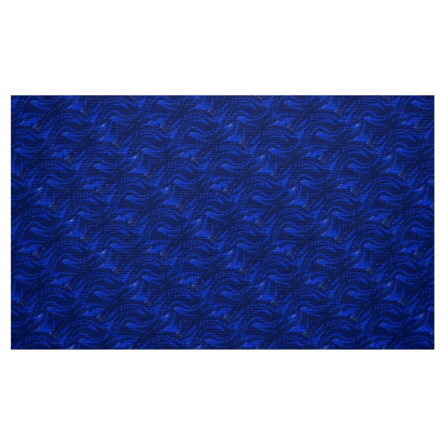 Tecido Padrão de espiral azul abstrato (Fat Quarter)