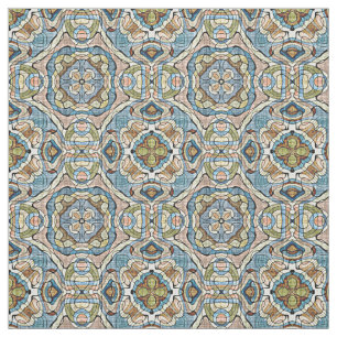 Tecido Padrão de Estilo de Batik Azul Bali Azul Coral Ver