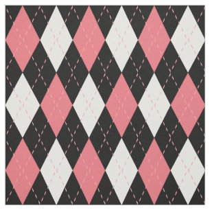 Tecido Padrão de Estilo Preto Cor-de-Rosa