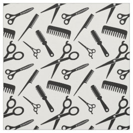 Tecido Padrão de Estilos de Cabelo Moderno Branco