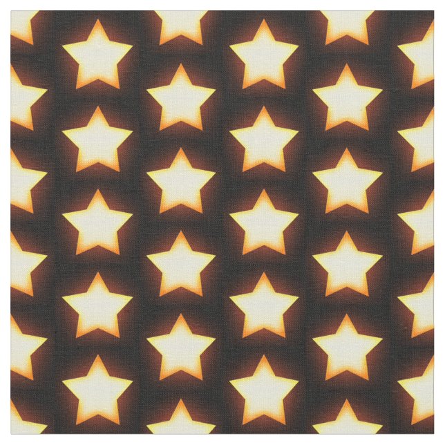 Tecido Padrão de Estrela Dourada Brilhante (Detalhe)