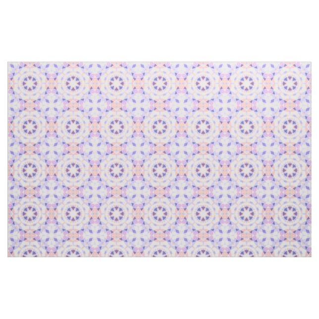 Tecido Padrão de Estrela Repetida Rosa Pastel Roxo Suave (Fat Quarter)