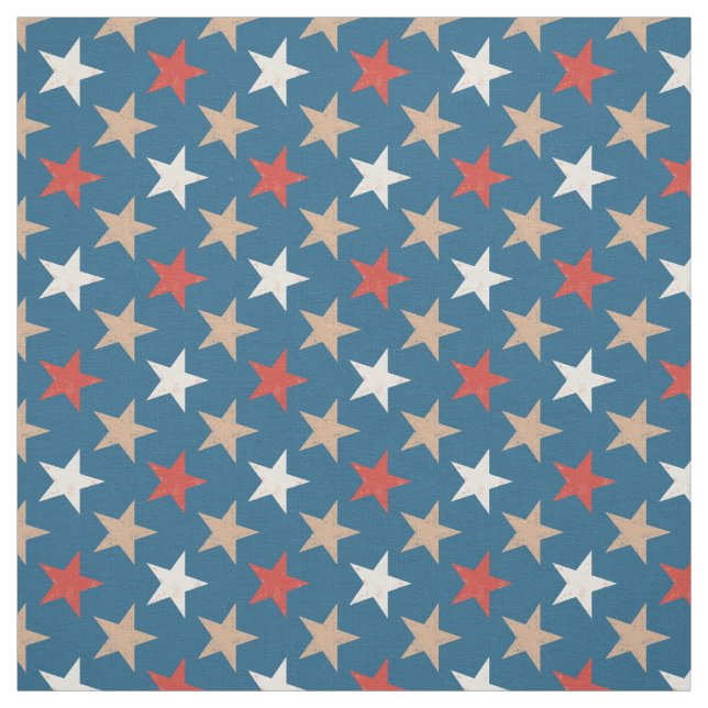 Tecido Padrão de Estrelas Patrióticas Americanas (Modelo)