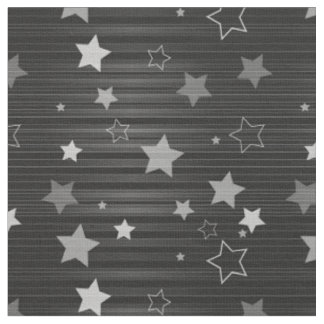 Tecido Padrão de estrelas pretas