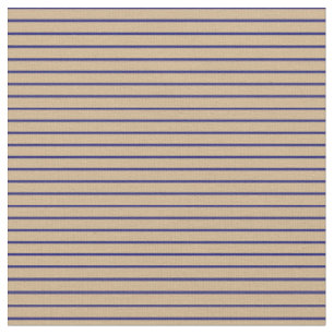 Tecido Padrão de Faixa Azul de Tan e Meia Noite