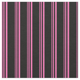 Tecido Padrão de Faixa Colorida a Preto e Rosa