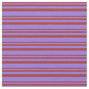Tecido Padrão de Faixa de Cor Castanho e Roxo