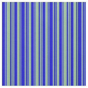 Tecido Padrão de Faixa Verde Azul e Escuro