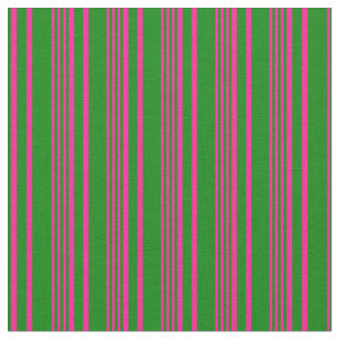 Tecido Padrão de faixas coloridas cor rosa e verde