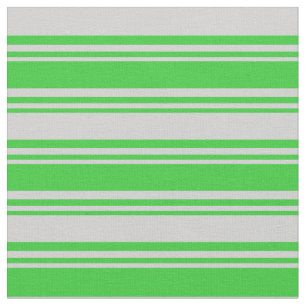 Tecido Padrão de faixas coloridas de Cinza verde limão e 