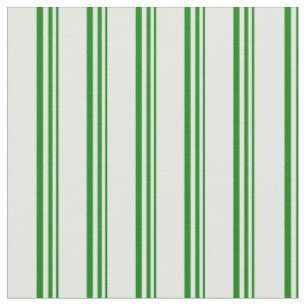 Tecido Padrão de faixas coloridas verde e branco