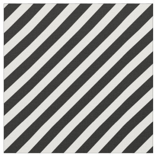 Tecido padrão de faixas diagonais em preto e branco