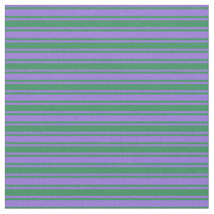 Tecido Padrão de faixas verdes em roxo e mar