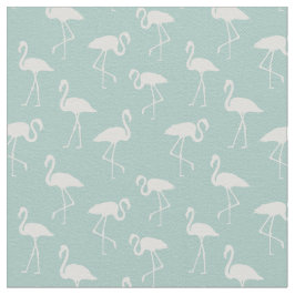 Tecido Padrão De Flamingos, Padrão Flamingo, Azul
