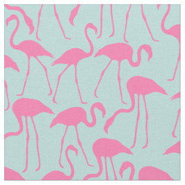 Tecido Padrão de Flamingos Rosa