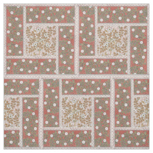 Tecido Padrão de Flor de Ilustração de Rosa