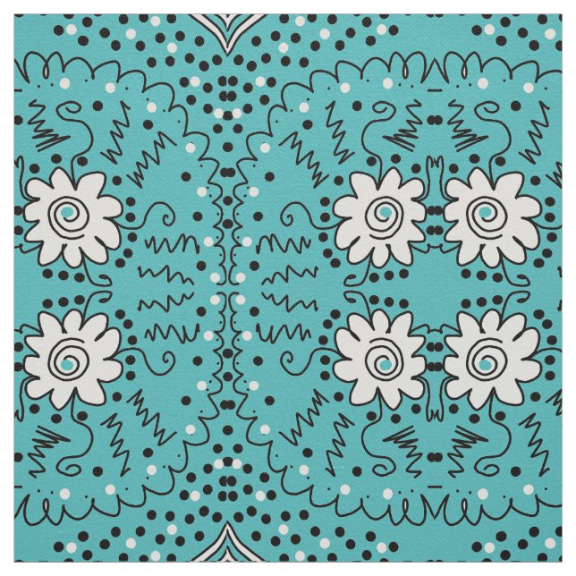 Tecido padrão de flores (Modelo)