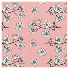 Tecido Padrão de Flores do Flor Sakura Japonês