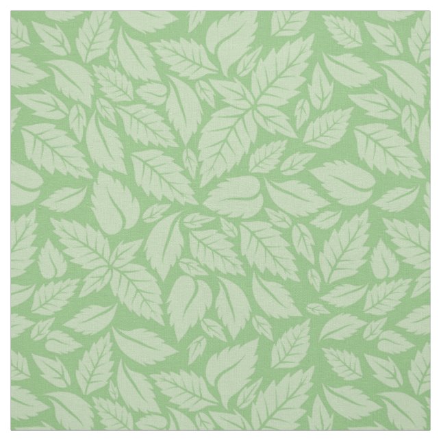 Tecido Padrão de Folhas de Mint (Modelo)