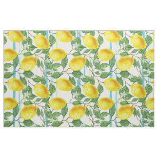 Tecido Padrão de Fruta de limão tropical de verão de pont