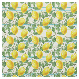 Tecido Padrão de Fruta de limão tropical de verão de pont