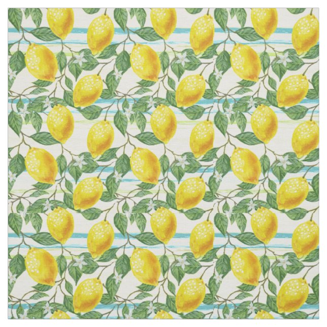 Tecido Padrão de Fruta de limão tropical de verão de pont (Modelo)