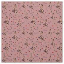 padrão de garota cor-de-rosa