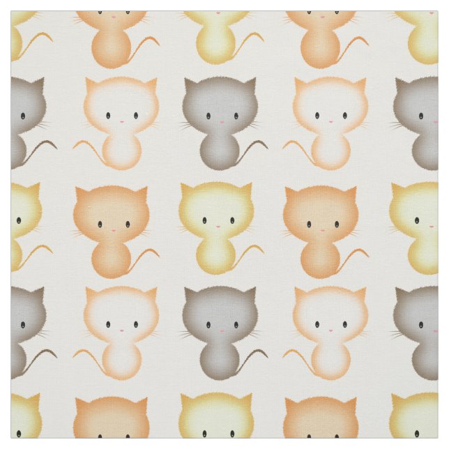 Tecido Padrão de Gatinho Fofo (Modelo)