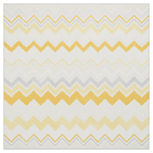 Tecido Padrão de gavão branco e amarelo