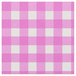 Tecido Padrão de gingham rosa