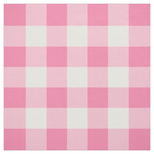 Tecido Padrão de Gingham Rosa Bonito Personalizado (Modelo)