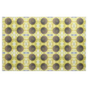Tecido Padrão de Girassol Amarelo
